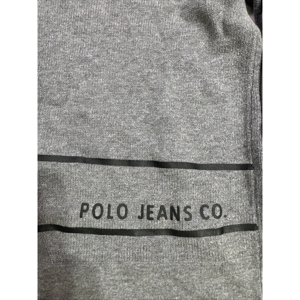 Vintage Polo Jeans Co Ralph Lauren Gray Knit Sweater Womens Small Y2K Cotton - Picture 3 of 5